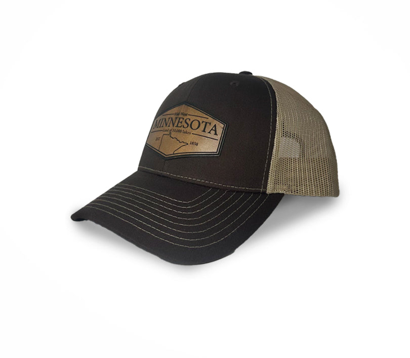 ALL CAPS Midwest Brown Hat - Twelve State Options
